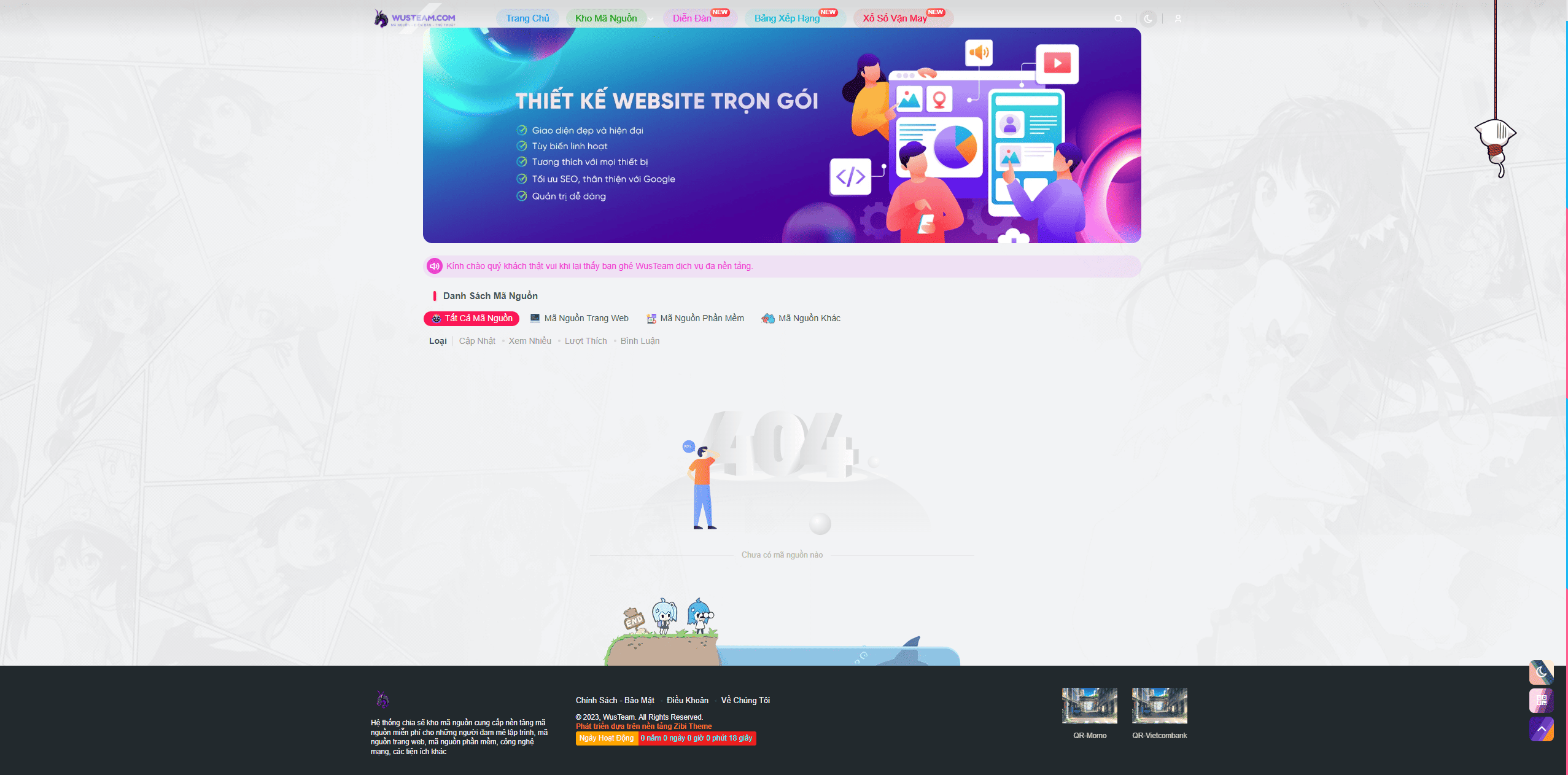 Code Bán Mã Nguồn – Giao Diện Cực Đẹp Chuẩn Wusteam